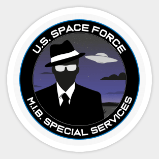 Space Force - Men in Black Special Services Emblem Sticker